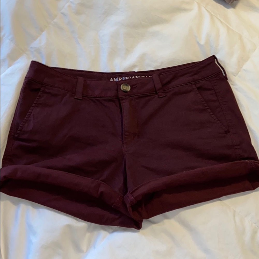 American eagle super stretch purple shorts